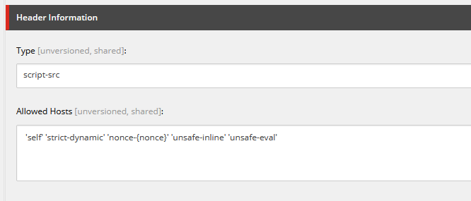 Content Editing Script-SRC with a Nonce